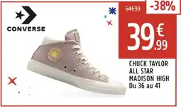 Intersport CONVERSE Chuck taylor all star madison high du 36 au 41 offre