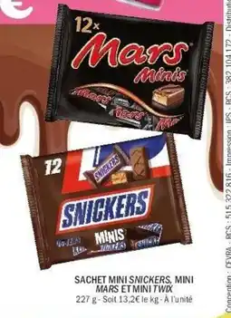 La Foir'Fouille Sachet mini snickers mini mars et mini twix offre