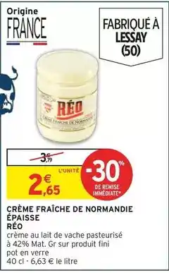 Intermarché Contact Reo - crème fraîche de normandie épaisse offre