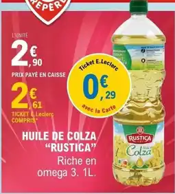 E.Leclerc Huile de colza rustica offre