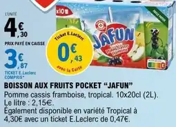 E.Leclerc Boisson aux fruits pocket jafun offre