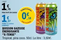 E.Leclerc Boisson gazeuse energisante offre