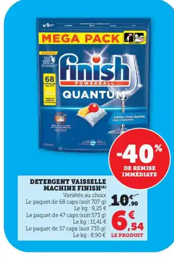 Bi1 FINISH Detergent vaisselle machine offre