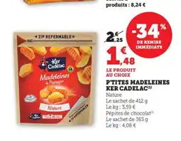 Bi1 KER CADELAC P'tites madeleines offre