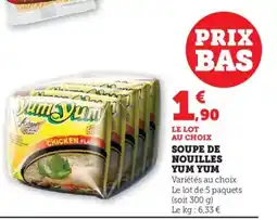 Bi1 YUM YUM Soupe de nouilles offre