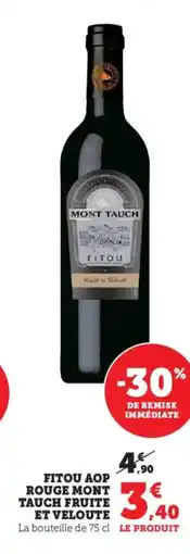 Bi1 Fitou aop rouge mont tauch fruite et veloute offre