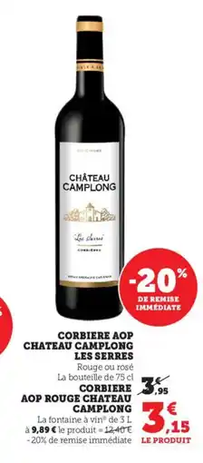 Bi1 Corbiere aop chateau camplong les serres offre