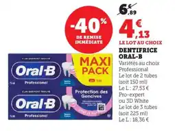 Bi1 ORAL-B Dentifrice offre