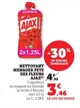 Bi1 AJAX Nettoyant menager fete des fleurs offre