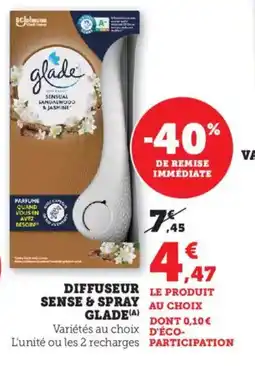 Bi1 GLADE Diffuseur sense & spray offre