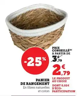 Bi1 Panier de rangement offre