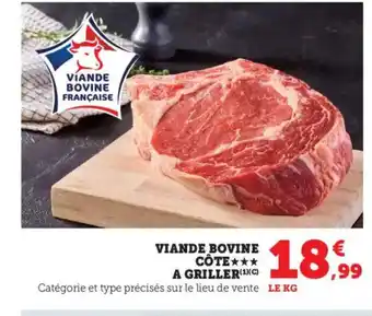 Bi1 Viande bovine côte a griller offre