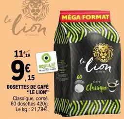 E.Leclerc Dosettes de café le lion offre