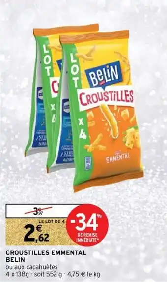 Intermarché Hyper Croustilles Emmental Belin offre