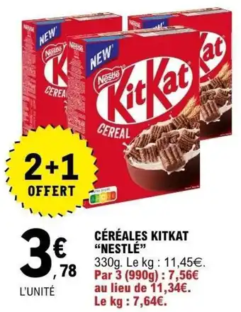 E.Leclerc Céréales kitkat nestlé offre