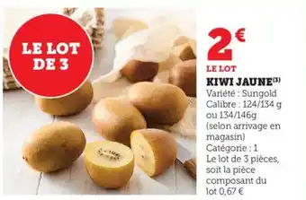 Bi1 Kiwi jaune offre