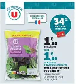 Bi1 U Melange jeunes pousses offre