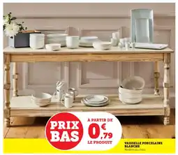 Bi1 Vaisselle porcelaine blanche offre