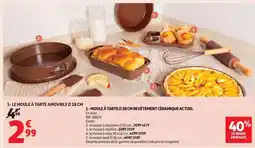 Auchan Supermarché ACTUEL Moule à tarte revêtement céramique offre