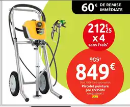 Mr Bricolage WAGNER Pistolet peinture pro CS350M offre