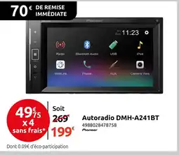 Mr Bricolage PIONEER Autoradio DMH-A241BT offre
