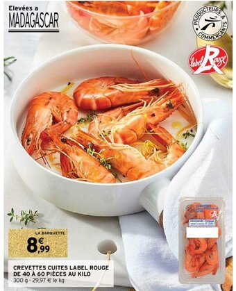 Intermarché Hyper Crevettes cuites Label Rouge offre