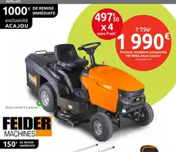 Mr Bricolage FREIDER MACHINES Tracteur-tondeuse autoportée FRT90EA offre
