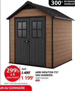 Mr Bricolage KETER Abri newton 757 5m2 marron offre