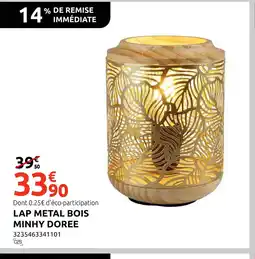 Mr Bricolage Lap metal bois minhy doree offre