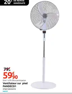 Mr Bricolage FANELITE Ventilateur sur pied FANDECO1 offre