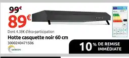 Mr Bricolage Hotte casquette noir offre