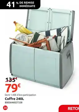 Mr Bricolage Coffre offre