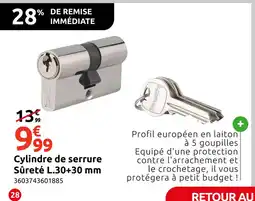 Mr Bricolage Cylindre de serrure Sûreté offre