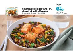 Picard Saumon aux épices tandoori, riz noir et petits légumes offre
