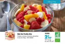 Picard Bol de fruits bio offre