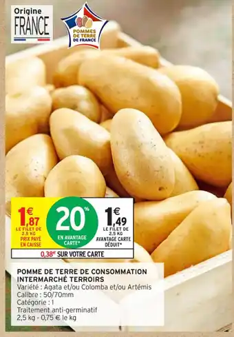 Intermarché Contact Pomme de terre de consommation intermarché terroirs offre