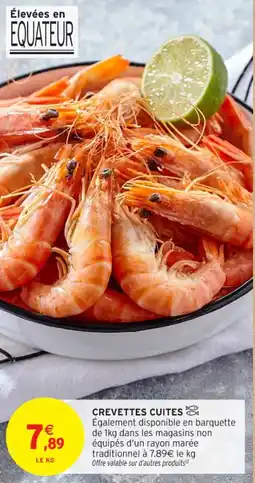 Intermarché Contact Crevettes cuites offre