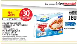Intermarché Contact ODYSSÉE Colin d'alaska msc surgelé à la provençale offre