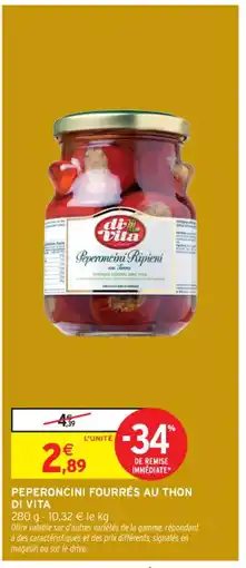 Intermarché Contact DI VITA Peperoncini fourrés au thon offre