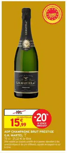 Intermarché Contact G.H. MARTEL Aop champagne brut prestige offre