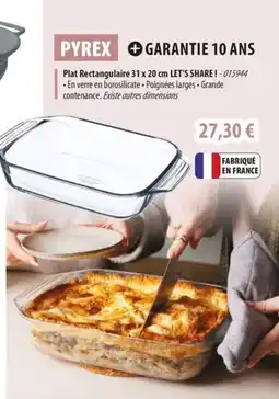 Cuisine Plaisir PYREX Plat Rectangulaire offre
