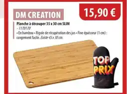 Cuisine Plaisir DM CREATION Planche à découper offre