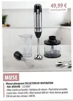 Cuisine Plaisir MUSE Mixeur plongeant offre