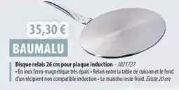 Cuisine Plaisir BAUMALU Disque relais pour plaque induction offre