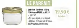 Cuisine Plaisir Lot de 6 Lot de 6 Terrines 350 g offre