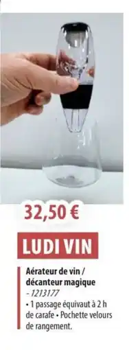 Cuisine Plaisir Aérateur de vin/ décanteur magique offre