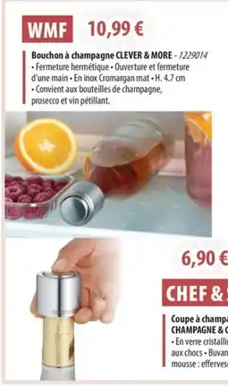 Cuisine Plaisir Bouchon à champagne offre