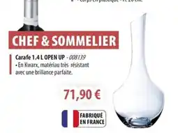 Cuisine Plaisir CHEF & SOMMELIER Carafe offre