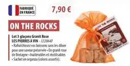 Cuisine Plaisir Lot 3 glaçons Granit Rose offre