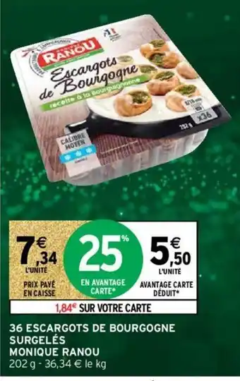 Intermarché Hyper 36 Escargots de Bourgogne offre